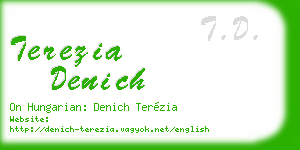 terezia denich business card